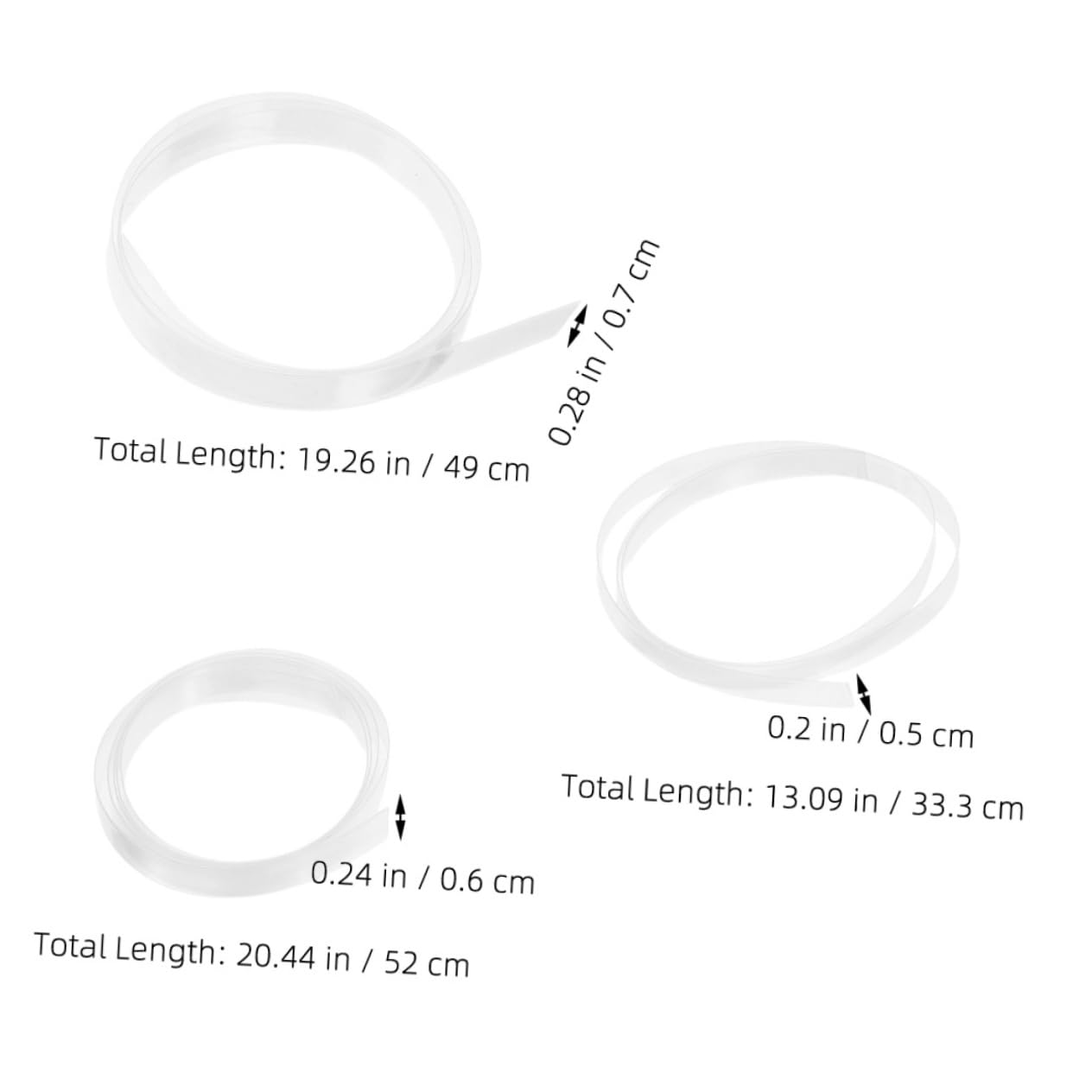 VILLCASE Glasses Leg Tubing Heat Shrink Sleeves Non Slip Glasses Ear Grips Temple Tubing