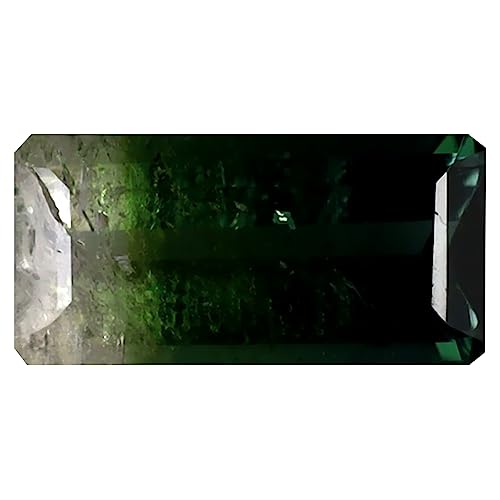 Tourmaline pastèque en vrac 10x5 mm, pierre précieuse octogone 1.63 ct Mozambique non traitée
