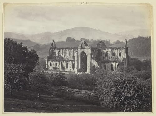 Abbaye de Tintern poster vintage portrait pour habiller vos murs vides de bureau
