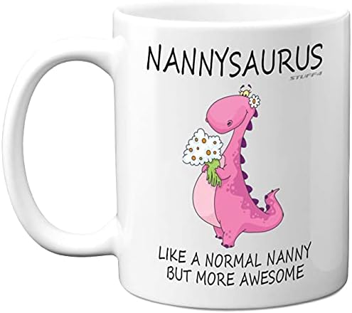 Granny Birthday Gifts - Grannysaurus - Best Granny Mugs, Happy Birthday Granny Mug, Special Christmas Gran Gifts from Grandchildren, Funny Xmas Tea Coffee Cup Cups, 11oz Ceramic Dishwasher Safe Mugs
