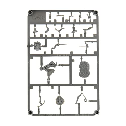 WizKids D&D Frameworks Tiefling Rogue Female Sin Pintar miniatura 3