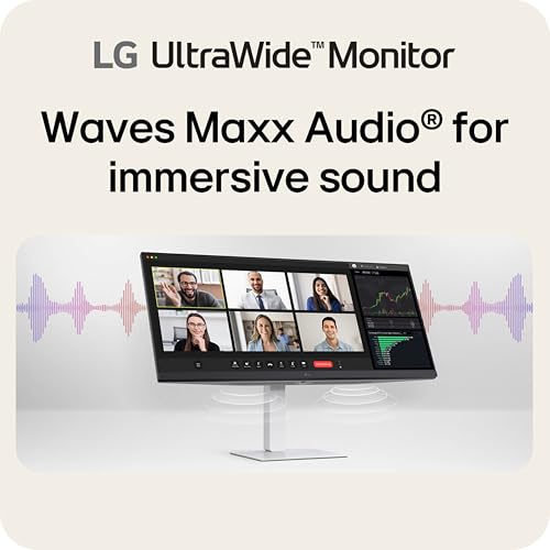 Image of LG 34U530A-W 34-inch UltraWide WFHD (2560 x 1080) IPS Wide Computer Monitor, 100Hz, VESA DisplayHDR 400, HDMI, DisplayPort, USB Type-C, Tilt /Height /Swivel Stand, White
