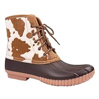 Simply Southern Rain Boots Lace Up - Cow Spots (us_footwear_size_system, adult, women, numeric, medium, numeric_7)