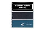 2017-2018 Academic Planner, A Tool For Time Management, Best Weekly & Monthly Student Planner For Keeping Students On Track, On Task, On Time, Size 8.5 x 8.25, BLUE/GREEN, FAMILY CHOICE AWARD WINNER