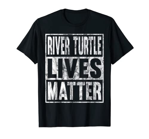 River Turtle Lives Matter Funny River Turtle Animal Regalo Camiseta