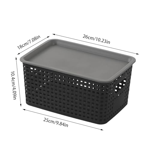 Boîte de table empilable et panier tissé ventilé pour rangement cuisine - 3
