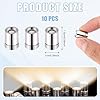 BTFO 10pcs LED Mini Lights, Small Led Lights for Dollhouse Silver Plastic Battery Included Doll House Electric Lights for Paper Lantern Party Decoration Crafts Dollhouse Accessories(Warm White Light) #1