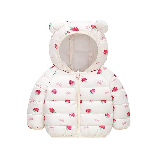 1 To 6 Years Children Autumn Winter Outwear Toddler Girls Boy Long Sleeve Down Padded Jacket Light Ear Padded