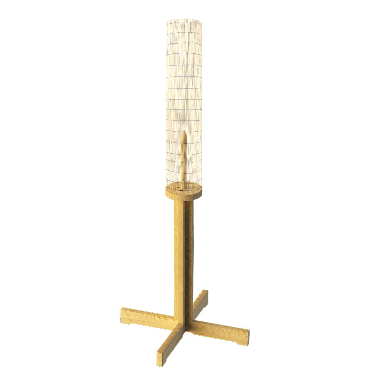 MR Kendo Tameshigiri Übungsständer aus Holz, robuster Tameshigiri-Schwert-Übungsständer, 109,2 cm, natürliches Gummibaumholz, Kendo-Stick, Katana-Schwert, Testschneiden, Holz-Schnullerhalter, matt