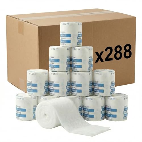 Bande de rembourrage synthétique 5 cm pour protection plâtre et soin traumatologie KMINA
