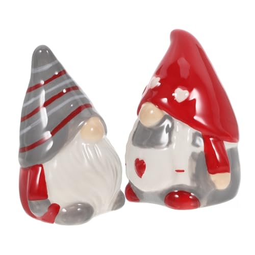 POPETPOP Set Saliera e Pepiera in Ceramica Compatta Per Cucina, Barattoli Di Condimento Piccoli e Pratici, Accessori Da Tavola Per Uso Domestico, Ristoranti e Campeggio