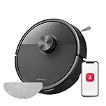 roborock Q7 M5 Set Robot Aspirapolvere Lavapavimenti con Mappatura, 10.000 Pa, Anti-groviglio, Quantità d'acqua Regolabile per il Lavaggio, Auto Boost sui Tappeti, Controllo APP, Nero
