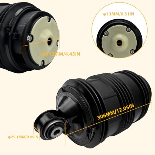 MILLISEC Rear Air Spring Bag Compatible with 2003-2010 Benz E320/ E500/ E55 AMG/ E63 AMG Car Air Springs OEM Replaces# 2113200925, 211320092580 by MILLISEC - Image 3