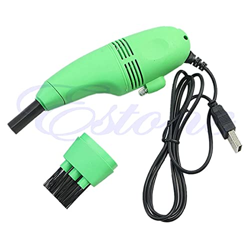 Brosse pour ordinateur portable et aspirateur à main vert USB