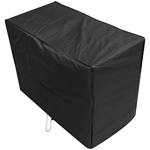 Oxbridge Black 2 Seater Outdoor Garden Bench Cover 1.34m x 0.7m x 0.99m/4.4ft x 2.25ft x 3.25ft 5 YEAR GUARANTEE