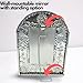 Casa Fiesta Designs Embossed Tin Mirror Mexican Folk Art Wall Decor Handmade - with Stand 10.5