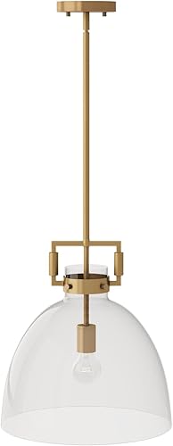 Vista 36 de Nathan James Percy - Moderna lámpara colgante de isla de 2 luces, luces colgantes con pantalla de metal y cable ajustable, para cocina, sala