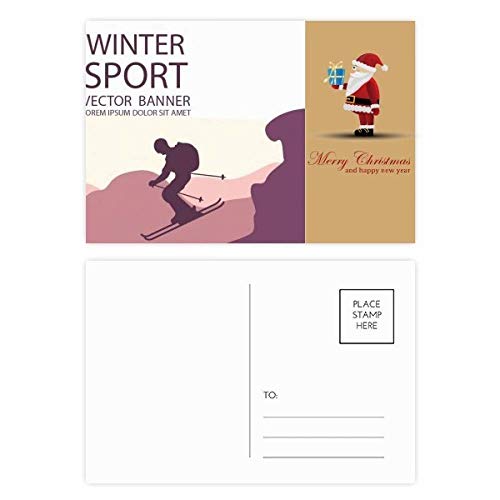Bâtons de ski Père Noël (lot de 20) pour le ski et les sports d'hiver ludiques