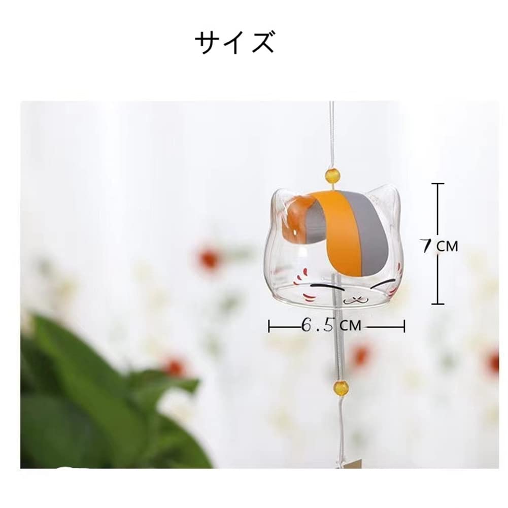 夏目友人帳 ニャンコ先生 風鈴 Amazon.co.jp: xiaoxiannv 夏目友人帳 ニャンコ先生 風鈴 ガラス