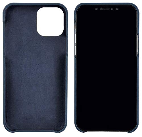 Étui en cuir véritable iPhone 12 Pro Max Suncase bleu galet premium - 2