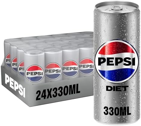 Diet Pepsi Diet Pepsi, Carbonated Soft Drink, Cans, 330 Ml Pack Of 24