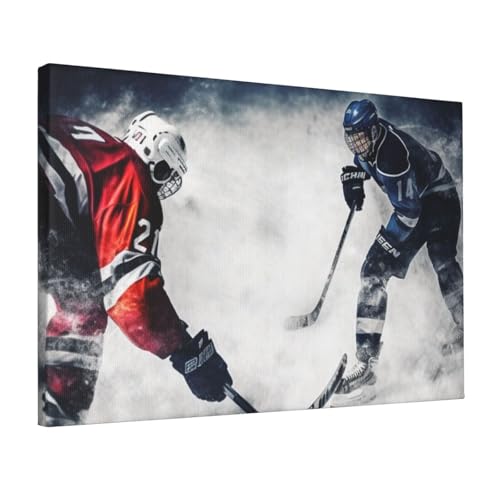 Toile murale rétro hockey sur glace pour habiller vos murs vides avec élégance