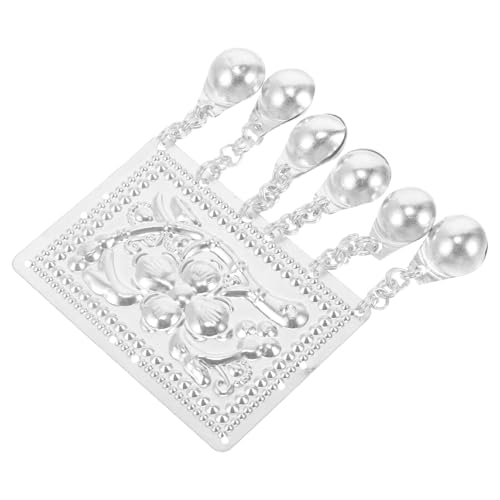 NOLITOY Colgante de Estilo Étnico para Coser Adorno de Costura para Ropa Accesorio Artesanal de Aluminio Tipo Plata Decoración Étnica Única para Prendas Tradicionales