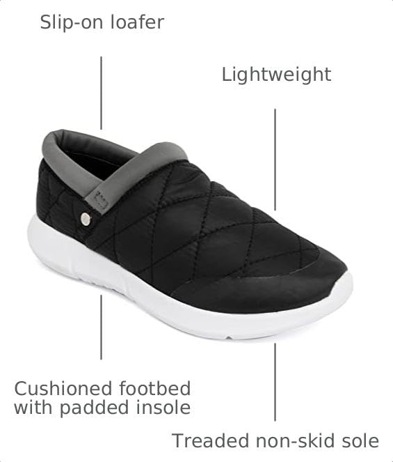 Image of LONDON FOG Womens Kellie Slip-on Loafer Fashion Sneaker Comfort Casual Shoes