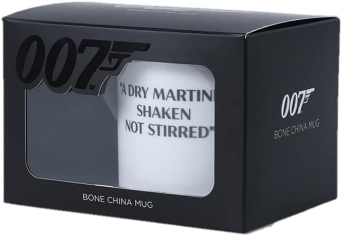 James Bond Martini Recipe Bone China Mug (One Size) (White)