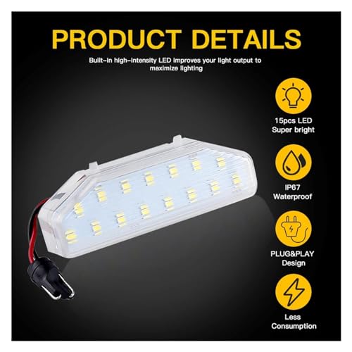 Luz LED de matrícula sin error Canbus para Mazda 6 GH y Mazda RX8 5