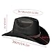 WaiHeikki Unisex Casual Cowgirl Hat Fashion Wide Brim Western Outdoor Cap for Women Men (White, ONE Size)