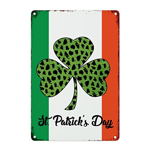 Drapeau de l'Irlande vintage en métal : le cadeau de Saint-Patrick