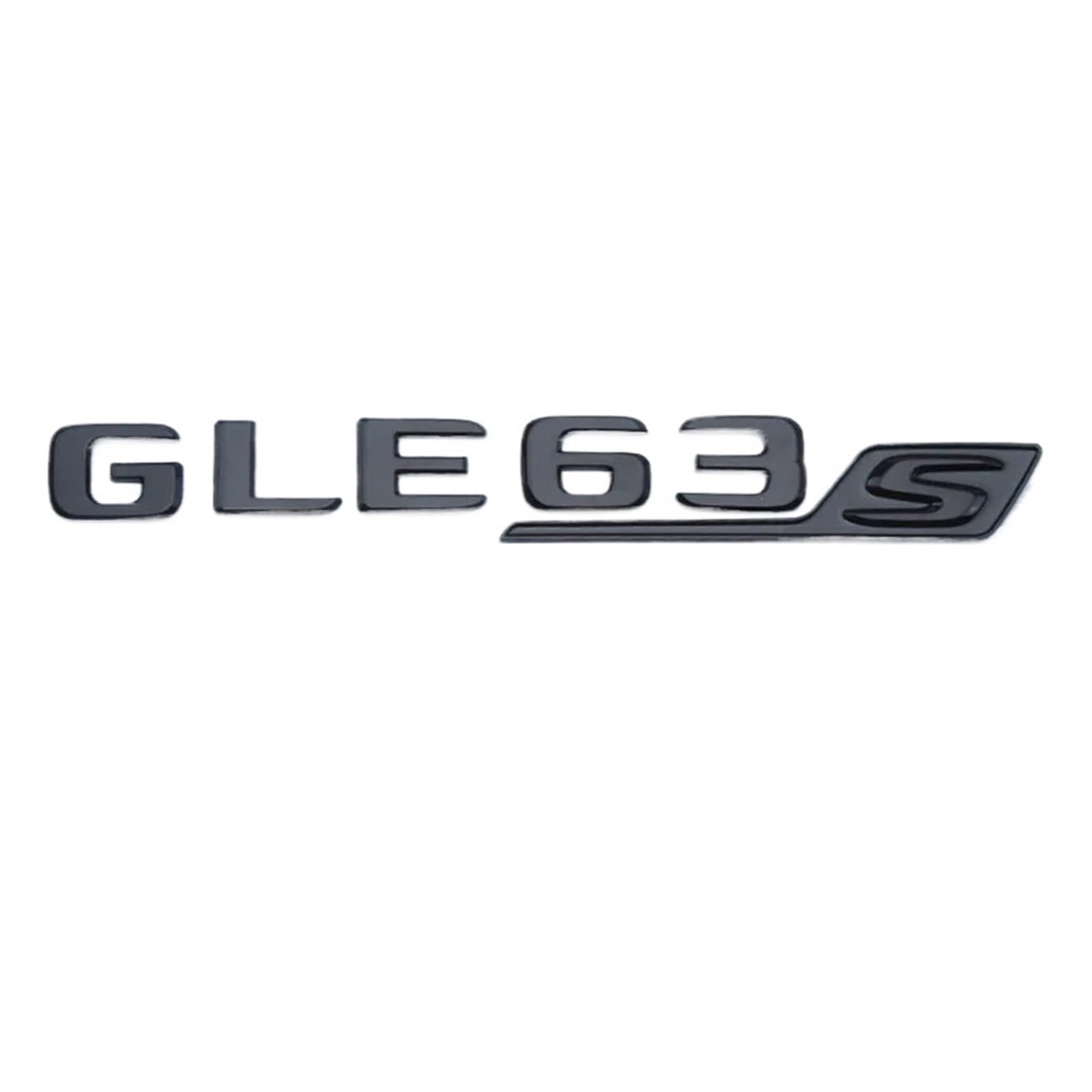OVARIA 3D ABS Black Car Decal V8 BITURBO Rear Trunk Emblem Sticker Logo GLE63S Badge Fit For Mercedes AMG GLE 63 S W167 W166 C292(Glossy Black)