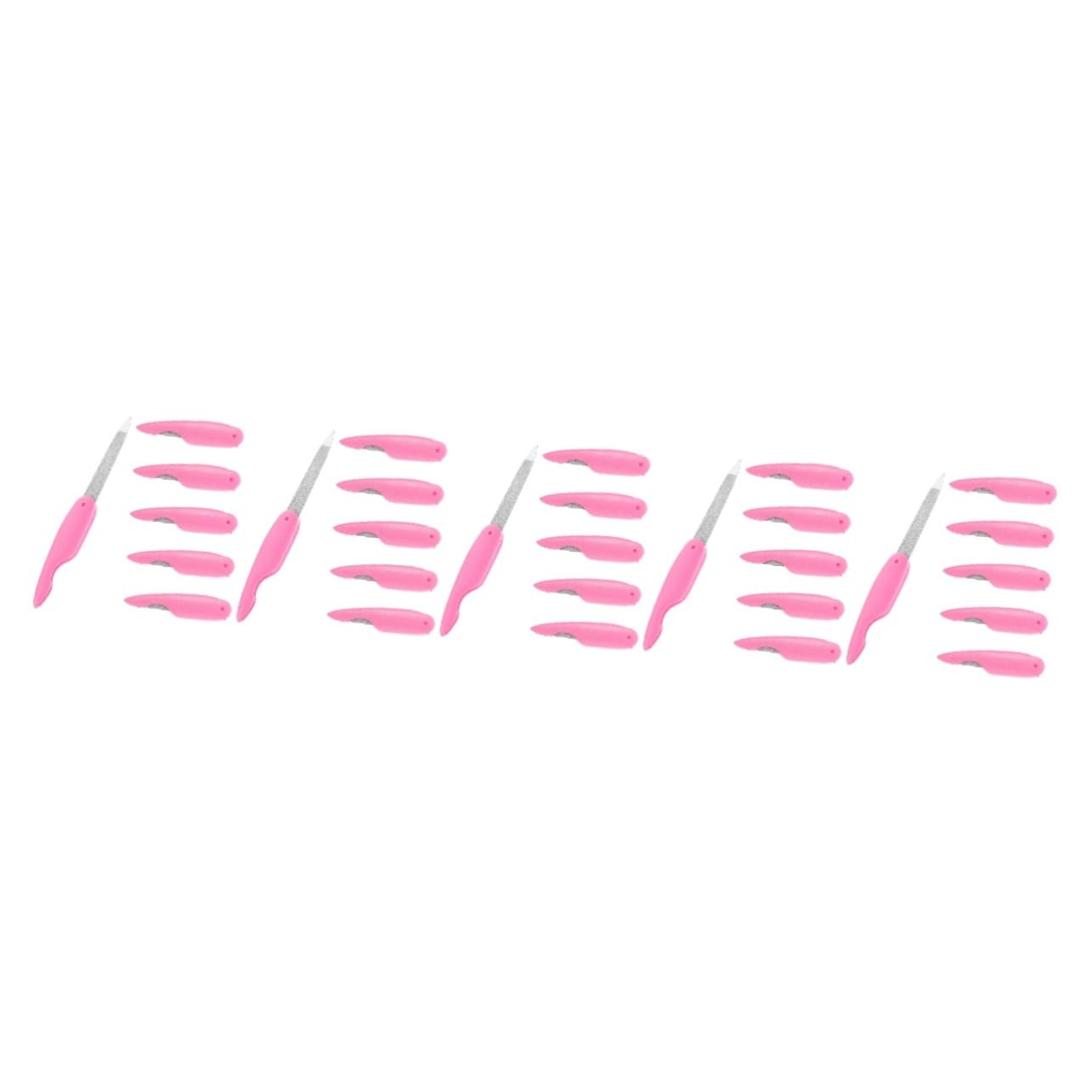 FRCOLOR 30piezas Limas De Uñas De Metal Plegables Para Manicura y Pedicura De De Pulido Para Uñas Accesorios De y Prácticos