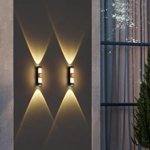 Longue applique murale aluminium et acrylique design haut de gamme pour extérieur IP65
