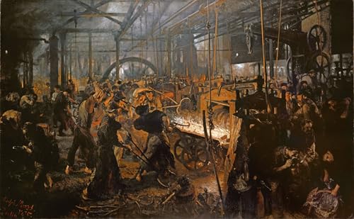 Tableaux Moderne Toile Décor Art Mural d'Adolph Menzel Peinture Premium 60x90