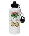TooLoud Jingle My Bells Aluminum 600ml Water Bottle - White