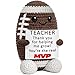 WELLBANEE Teacher Appreciation Gifts for Men, Thank You End of Year Graduation Back to School Present for Teachers Retirement for Man Women Mentor Football Handmade Crochet