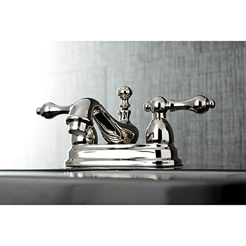 Kingston Brass KS3606AL 4 in. Centerset Bathroom Faucet, Polished Nickel by Kingston Brass - Image 4