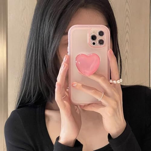 Coque silicone iPhone XR jaune translucide protection arrière avec cœur - 5