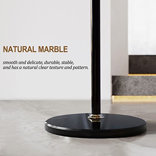 Vekoid Metal Coat Rack With 9 Hooks, Freestanding Coat Racks With Natural Marble Base, Entryway Black Hall Tree Bedroom Clothes Hanger Hat Rack Stand, Scarves And Handbags Coats Racks #TOP6