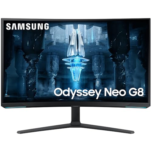 Image of Samsung (Refurbished LS32BG852NNXGO 32 inch Odyssey Neo G8 4K UHD 240Hz Curved Gaming Monitor Bundle with 2 YR CPS Enhanced Protection Pack (Renewed)