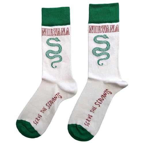 Rock Off officially licensed products Nirvana Ankle Socks Serve The Servants Official Mens White (Uk Size 7-11) Size One Size2