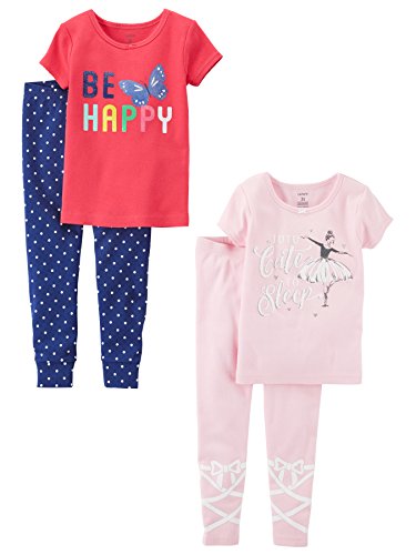 Carter's Girls' 2-Pack Two-Piece Cotton Pajamas