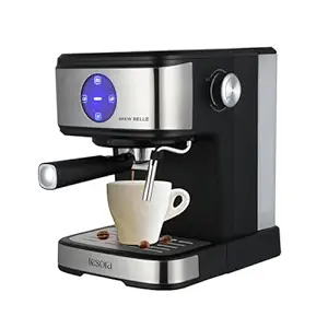Tesora Espresso coffee maker,Coffee machine,20 Bars,Frother wand for espresso,cappuccino,Adjustable milk frothing Steam,Adjustable Milk Frothing,1.5 Liter tank, Digital touch display,2 Year Warranty