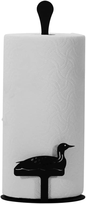 Village Wrought Iron Counter Top Loon Paper Towel Holder