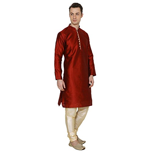 Kurta Churidar de seda cómodo para evitar calor en hombres 2