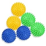 6 Pack Laundry Balls for Dryer, Dryer Balls Laundry Reusable, Dryer Ball Plastic Pellet Packs for Fabric Soften, Reduce Wrinkle and Less Static Cling-Mix