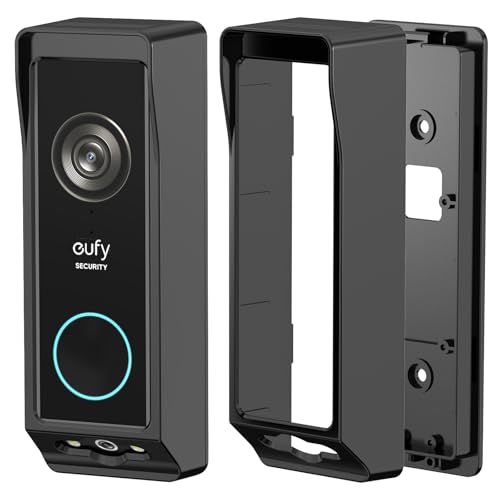 Adhesive Mount for Eufy E340 Doorbell and Wyze Duo Cam No-Drill or Screw-in Mount Sensor-Friendly Top Brim Doorbell Kit for Apartments and Rentals
