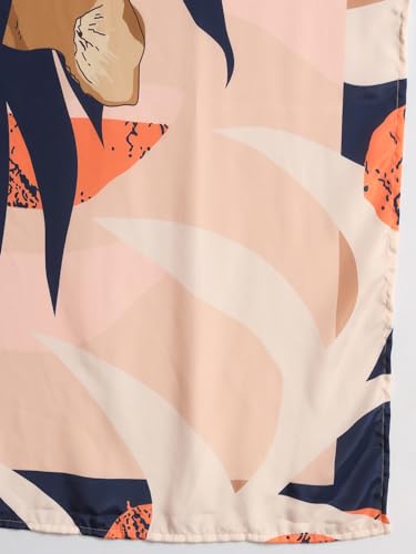 Image of Ravaiyaa - Attitude is everything Women Silk Digital Print Large Square Scarf Breathable Lightweight Neckerchief Printed Headscarf 40 inch x 40 inch Inch
